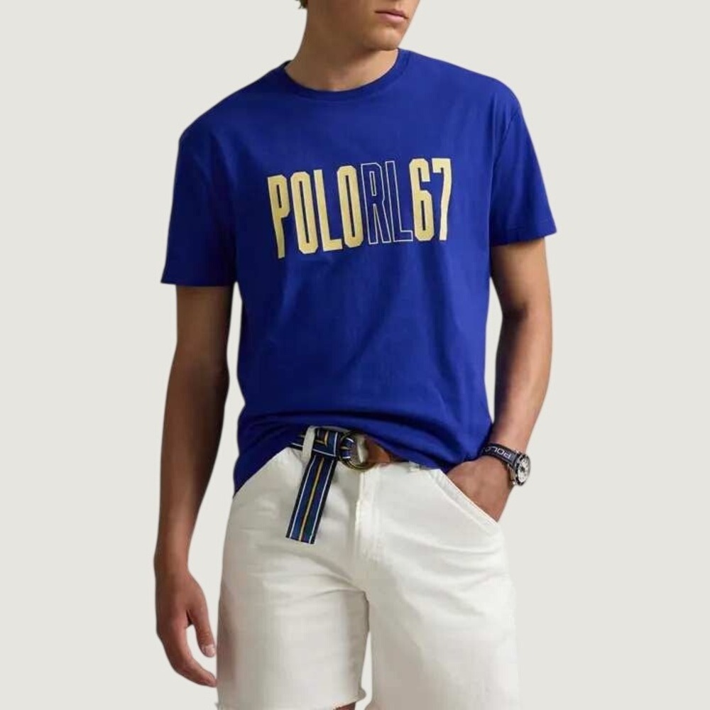 Polo Ralph Lauren Mens XLT Royal Blue POLORL67 Graphic Short Sleeve T-Shirt NWT